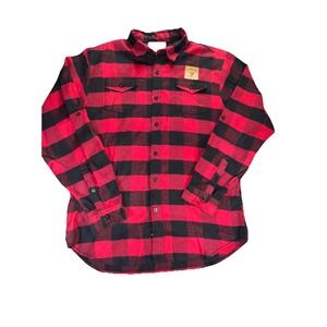 Torque Motorcycle Co Buffalo Plaid Long Sleeve Flannel Shirt Mens Size XL
